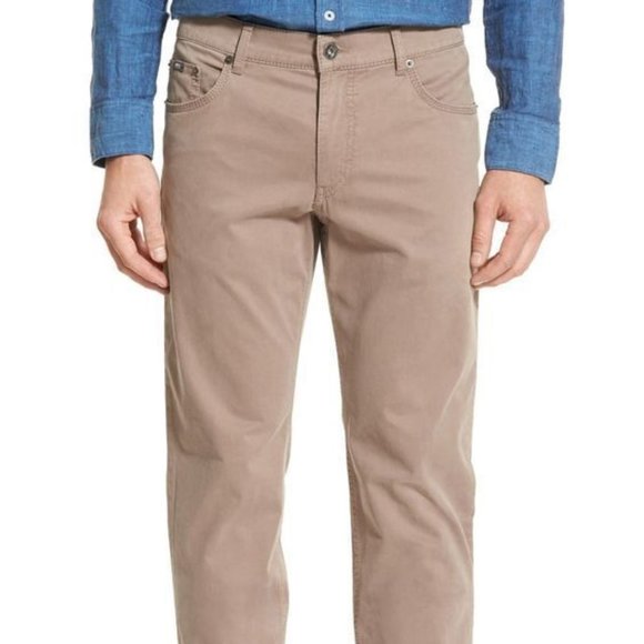 BRAX Men's 40x36 STONE Cooper Stretch Pima Cotton Pants $225 - Picture 1 of 7